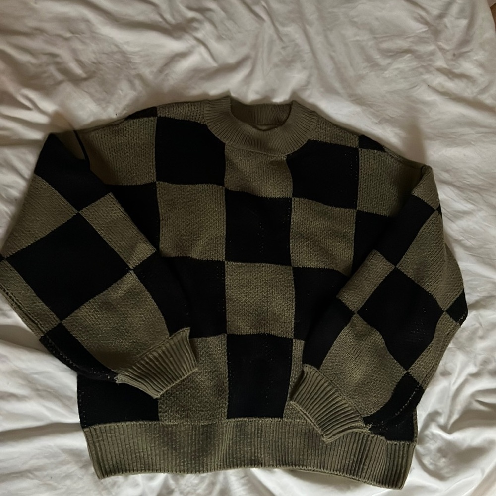 Checked Sweater